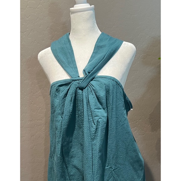 Faherty $198 Bay Twist Seersucker Midi Dress Size X-Large - Picture 7 of 11